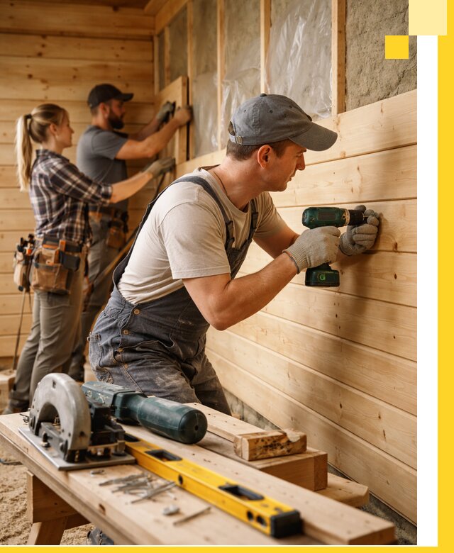 Обшивка бань под ключ в Красногорске: отделка стен и потолков