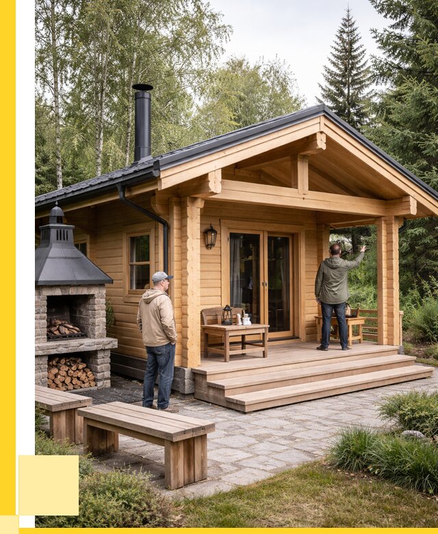 Деревянные бани под ключ в Красногорске от 457245 р. | ЭриданКрр