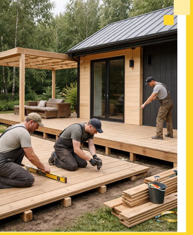 Строительство бань с террасой и бассейном под ключ в Красногорске