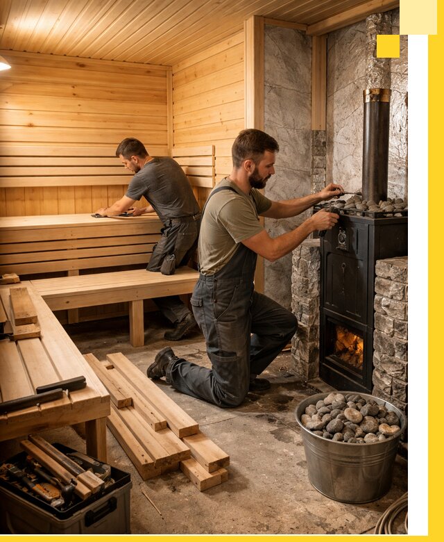 Дизайн и строительство интерьеров бань под ключ в Красногорске