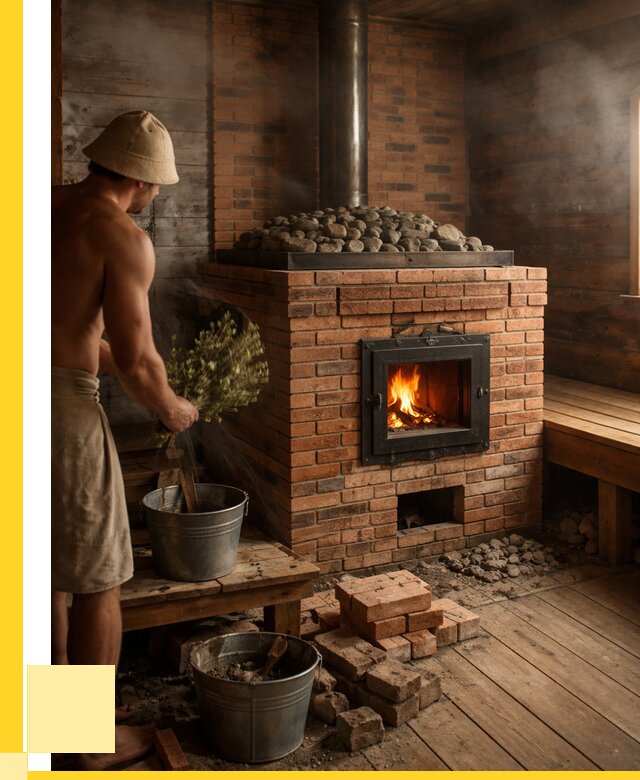 Кирпичные банные печи в Красногорске от 91449 р. | ЭриданКрр