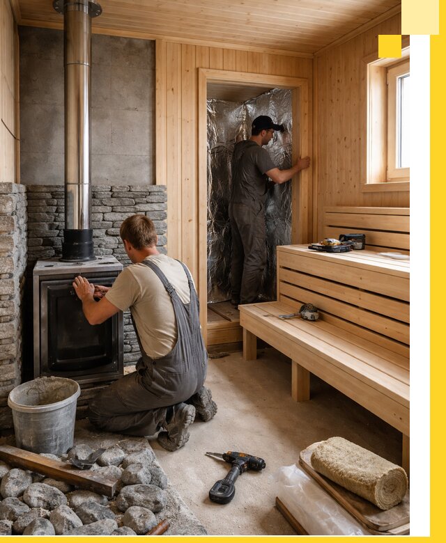 Строительство и изготовление бань под ключ в Красногорске