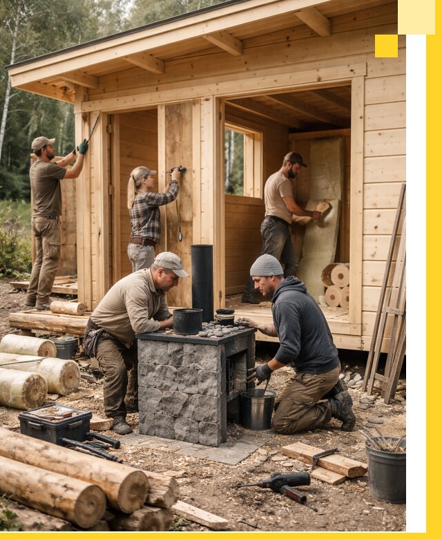 Купить баню под ключ в Красногорске строительство монтаж отделка