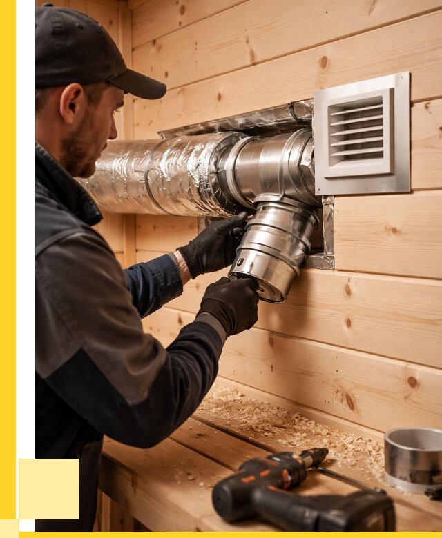 Монтаж вентиляции бани в Красногорске от 12193 р. | ЭриданКрр