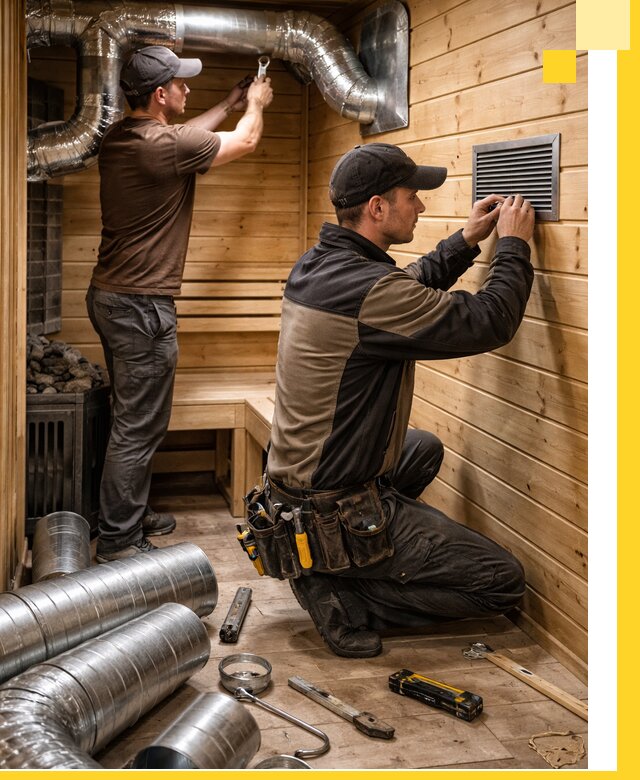 Проектирование и монтаж вентиляции бани в Красногорске под ключ