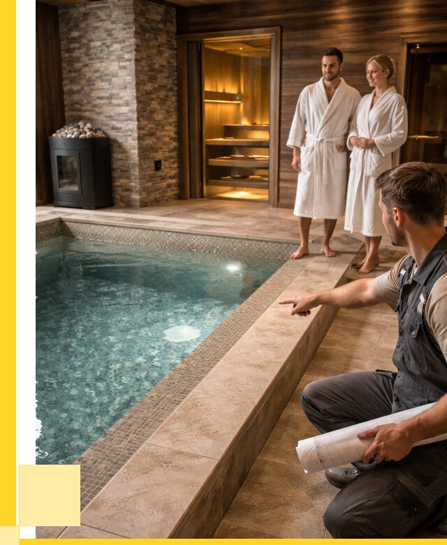 Проект бани с бассейном под ключ в Красногорске от 66047 р. | ЭриданКрр