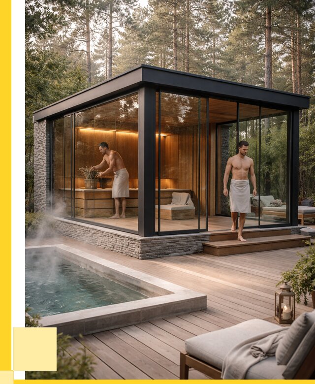 Стеклянные бани и двери в Красногорске от 457245 р. | ЭриданКрр