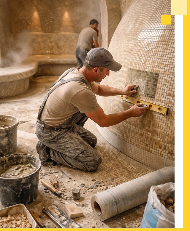 Хамам под ключ в Красногорске: проектирование, строительство, отделка