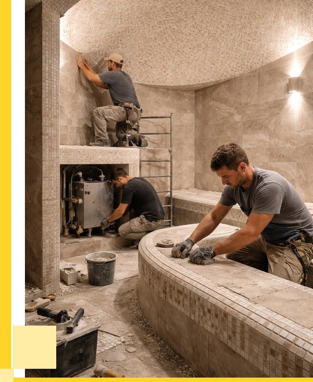 Монтаж хамамов под ключ в Красногорске от 254025 р. ЭриданКрр