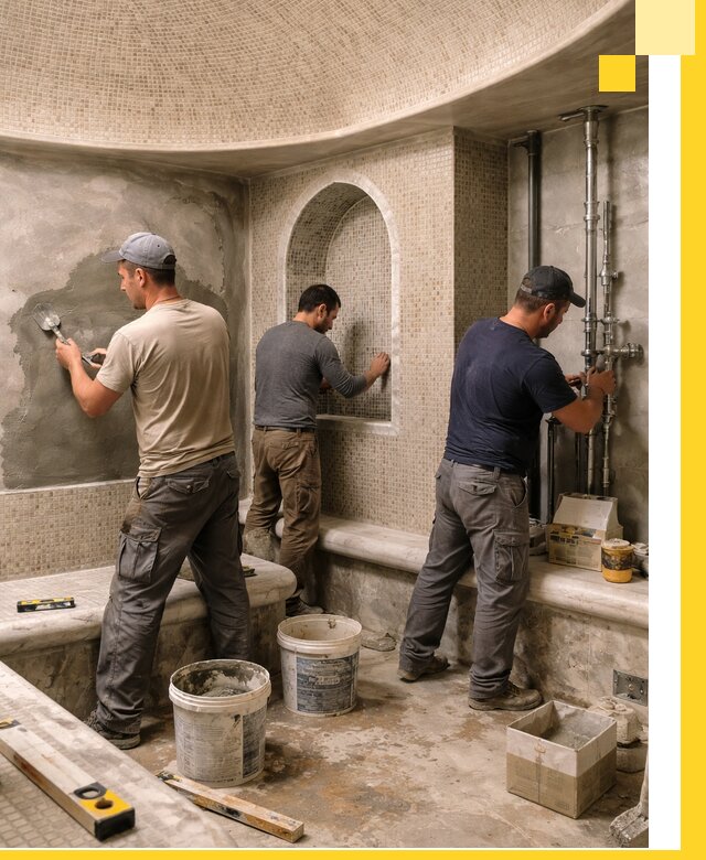 Профессиональный монтаж хамамов под ключ в Красногорске с гарантией