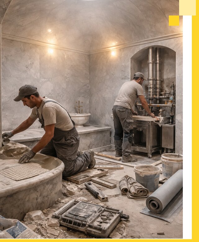 Строительство турецких бань хаммам под ключ в Красногорске