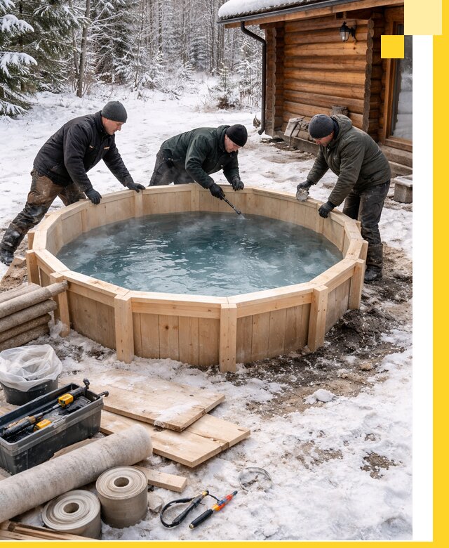 Изготовление и установка ледяных купелей под ключ в Красногорске